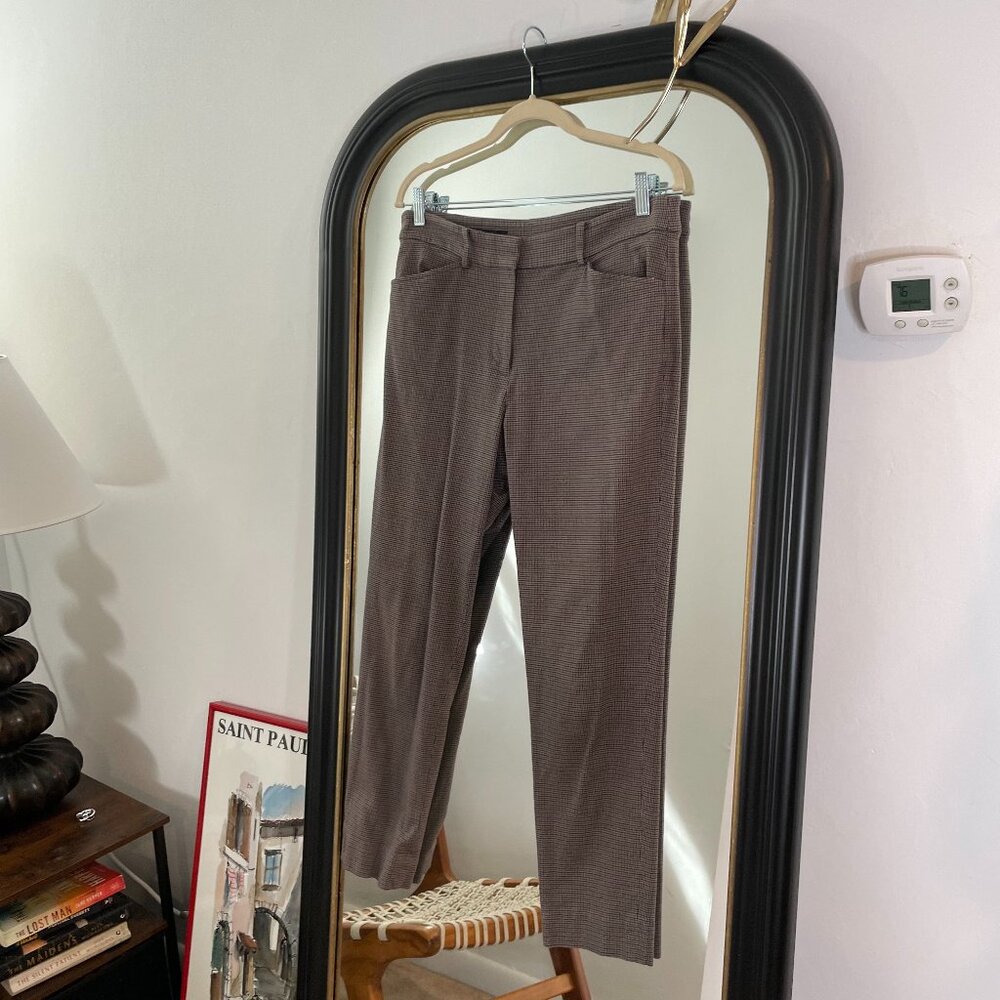 brooks‎ brothers plaid cropped pants size 10 cotton blend